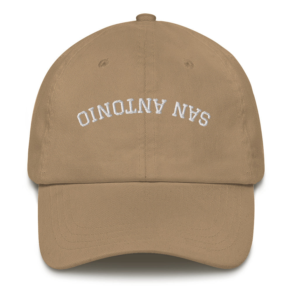 San Antonio Hat Upside Down