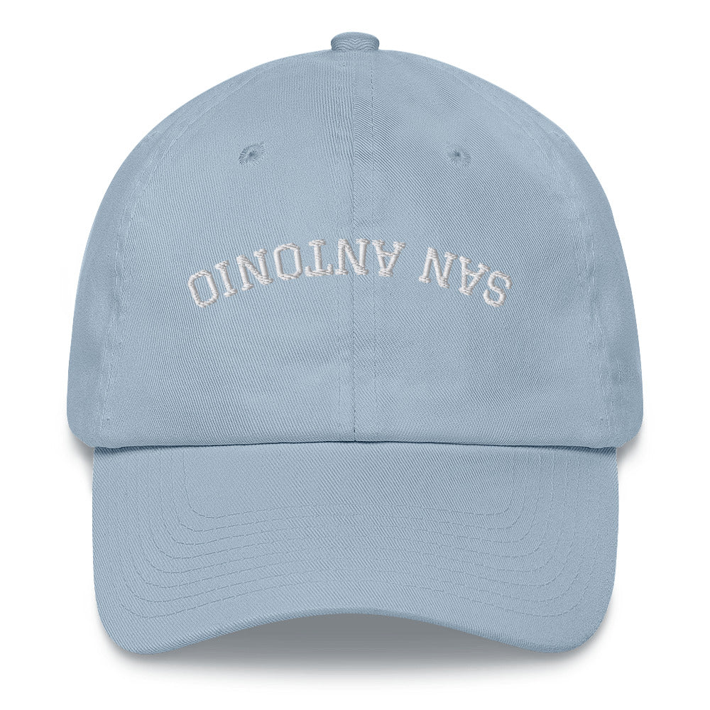 San Antonio Hat Upside Down