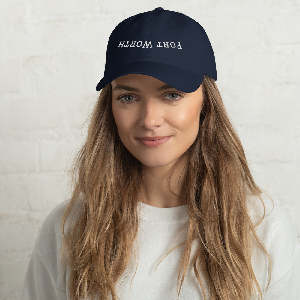 Fort Worth Hat Upside Down