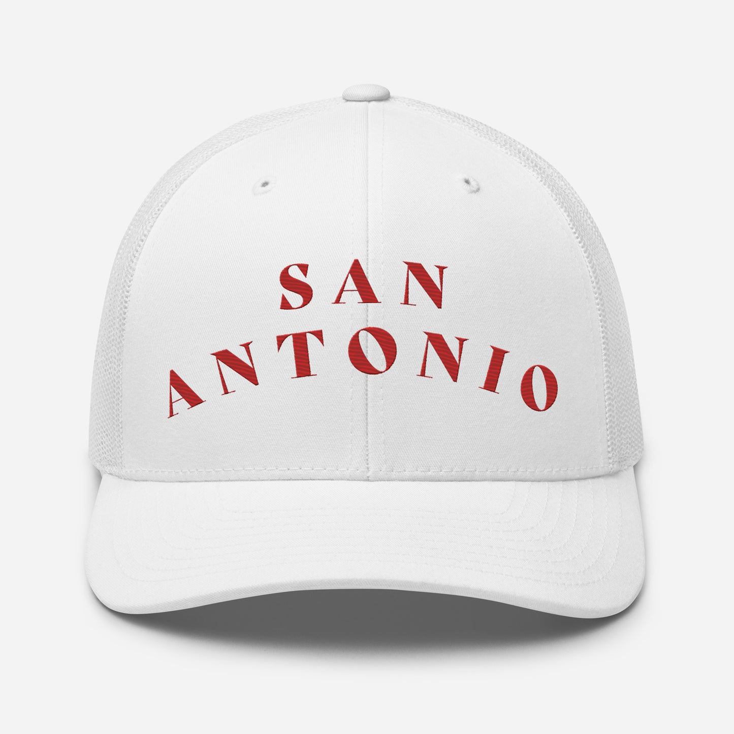San Antonio Trucker Hat White | Red