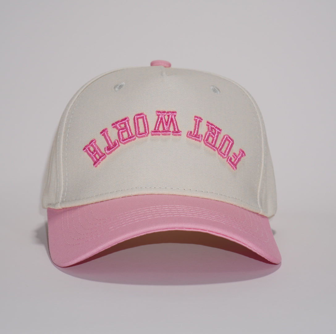 Fort Worth Upside Down Hat Pink
