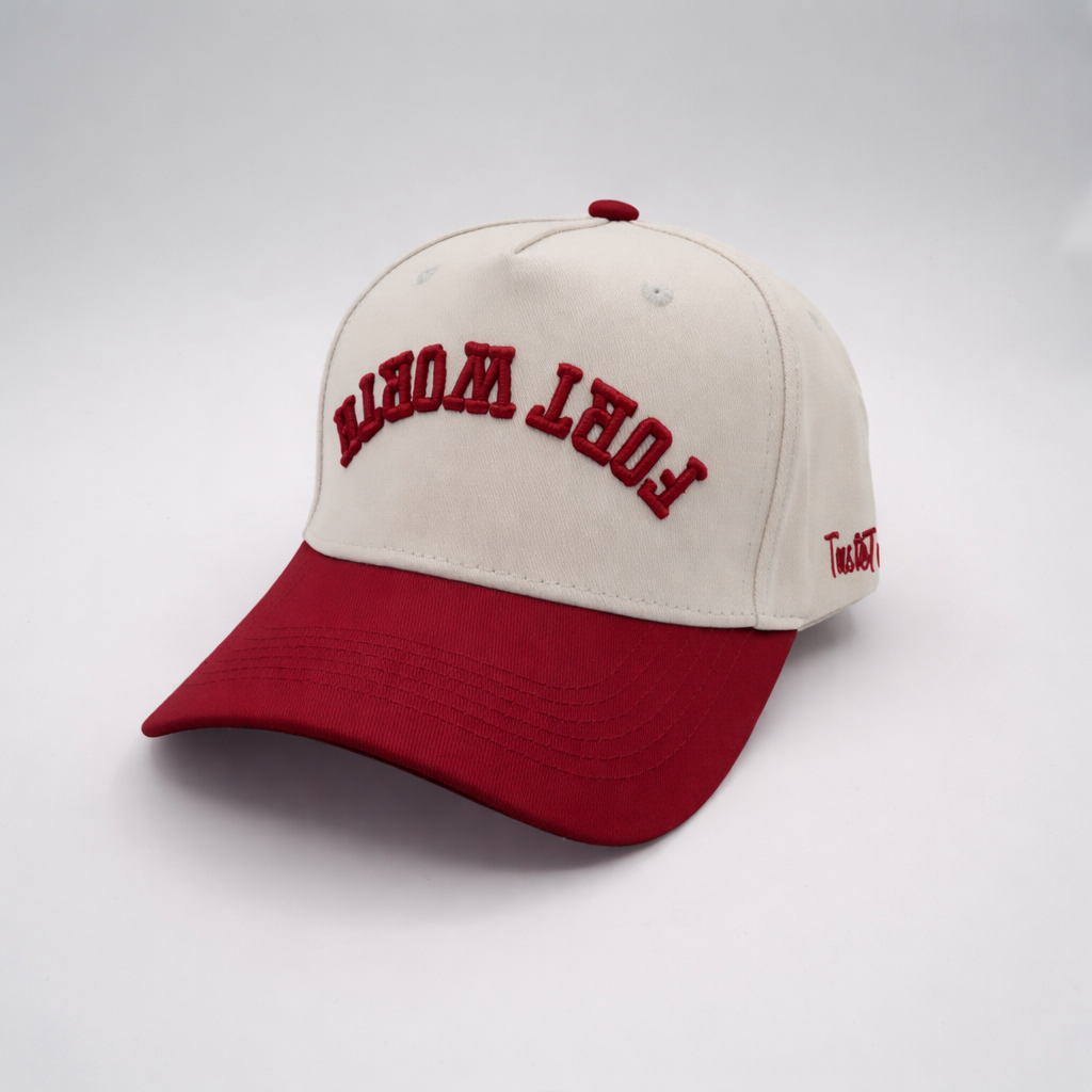 Fort Worth Upside Down Hat Burgundy