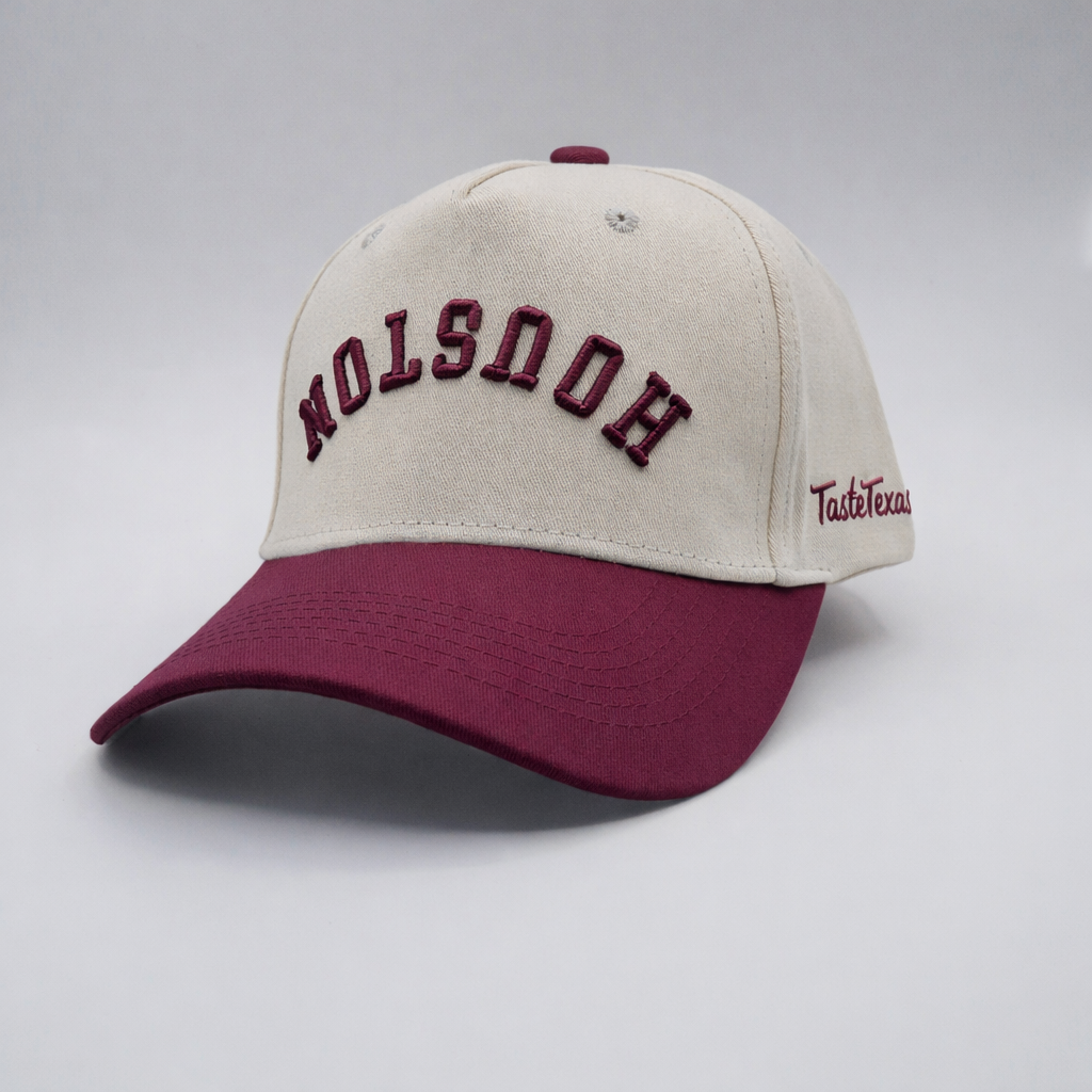 Houston Upside Down Hat Burgundy