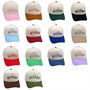 Austin Upside Down Hats in various colors with 3D embroidery, adjustable for perfect fit, unisex design.