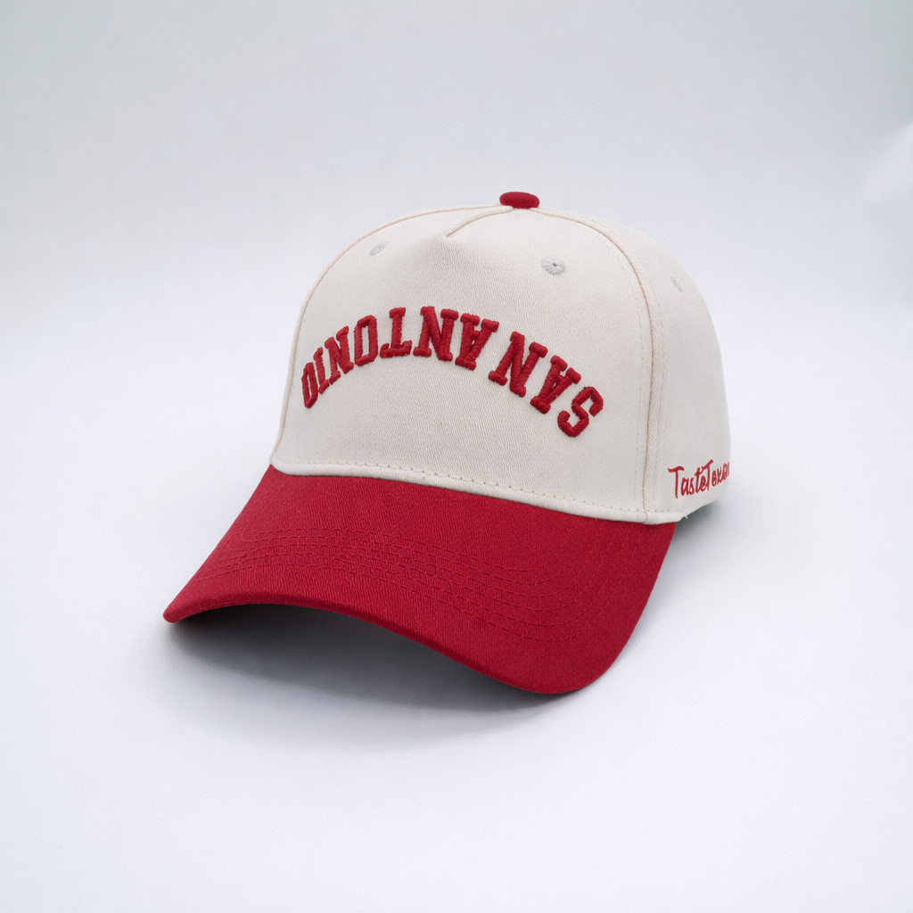 San Antonio Upside Down Hat Burgundy