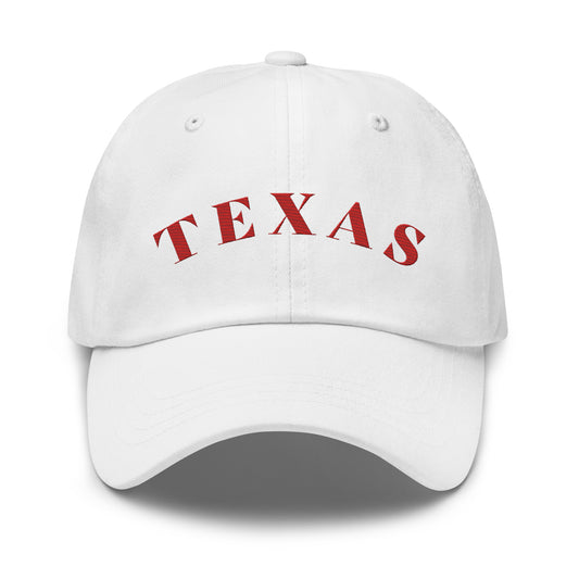 Texas Athletic Hat White | Red