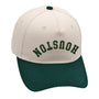 Houston Upside Down Hat in green with premium 3D embroidery and adjustable buckle for perfect fit.