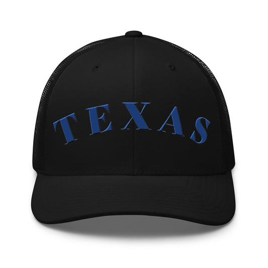 Texas Trucker Hat Black | Blue