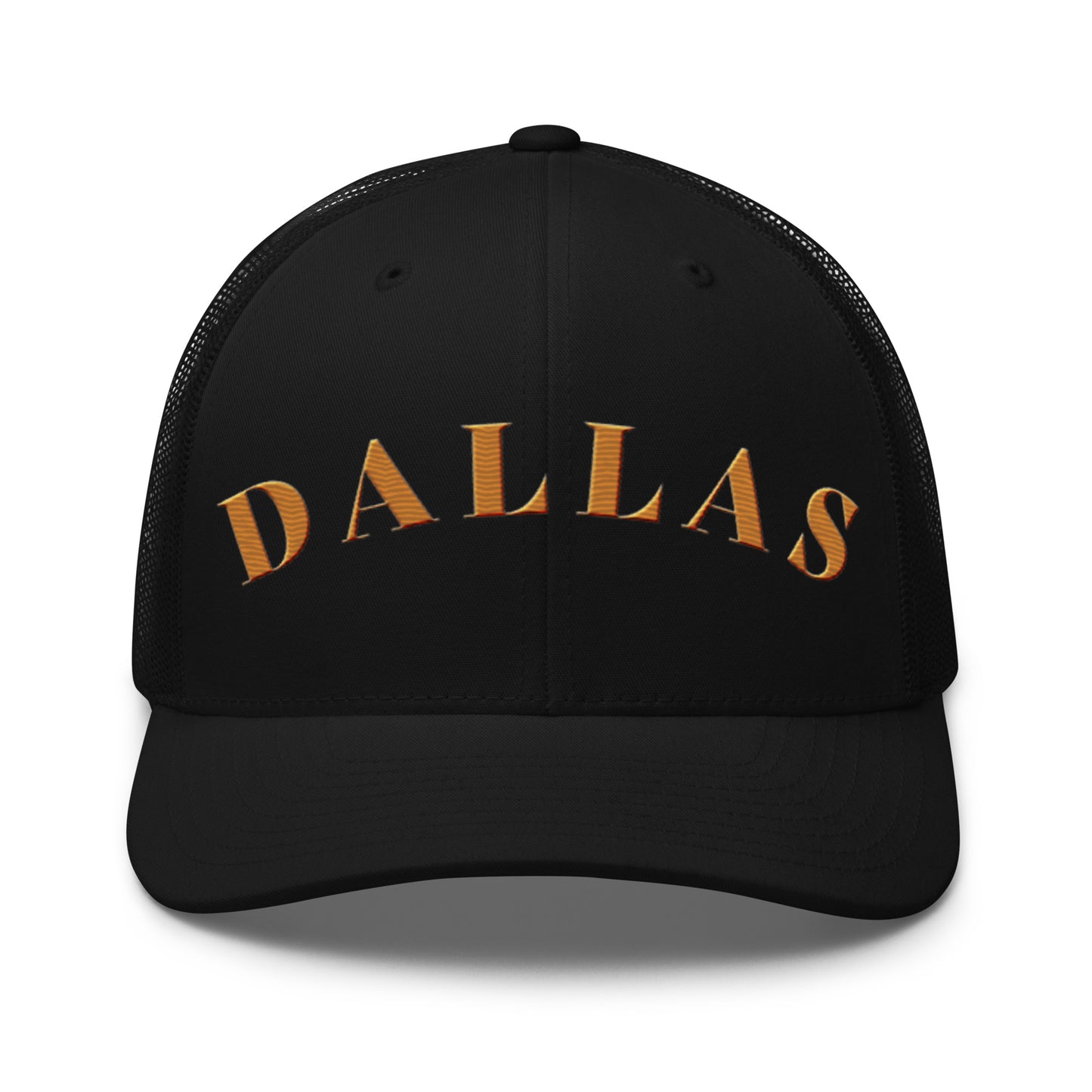 Dallas Trucker Hat Black | Orange