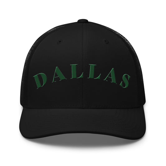 Dallas Trucker Hat Black | Green