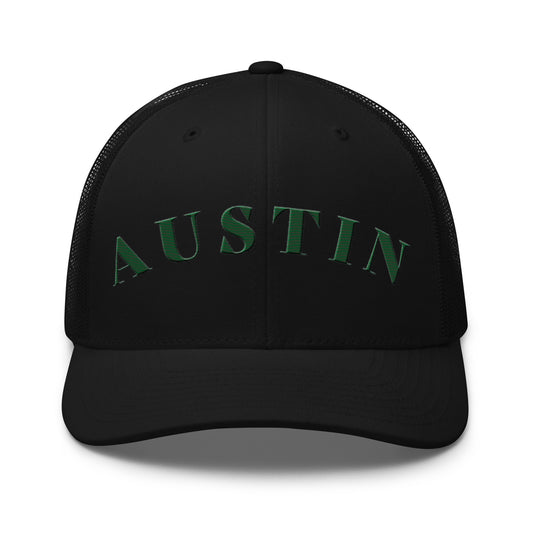 Austin Trucker Hat Black | Green