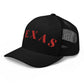 Texas Trucker Hat Black | Red