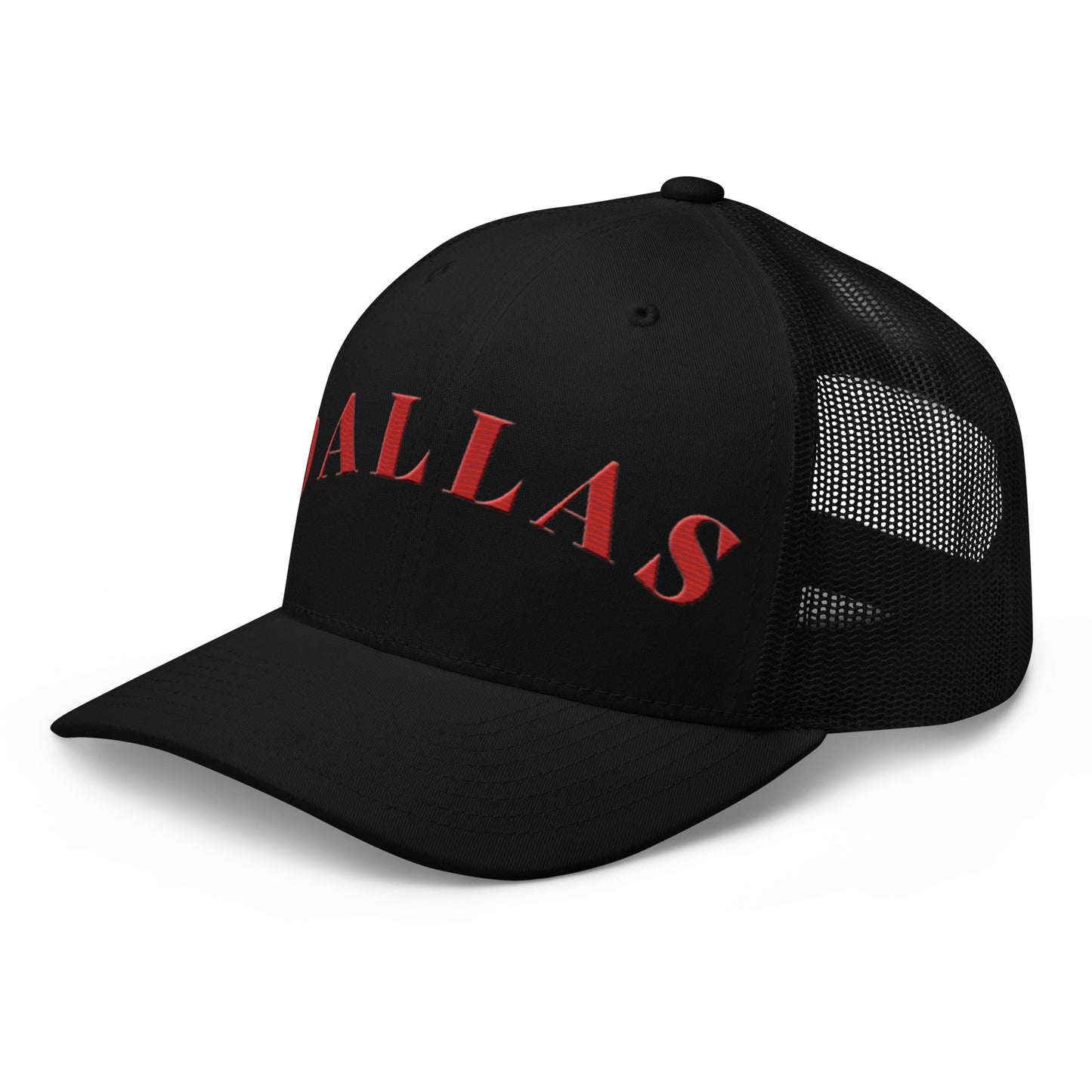 Dallas Trucker Hat Black | Red