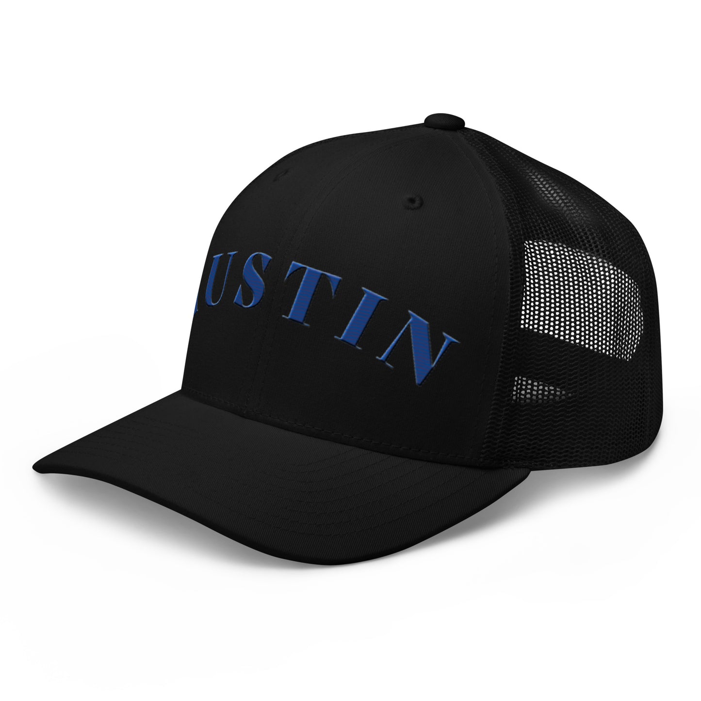 Austin Trucker Hat Black | Blue