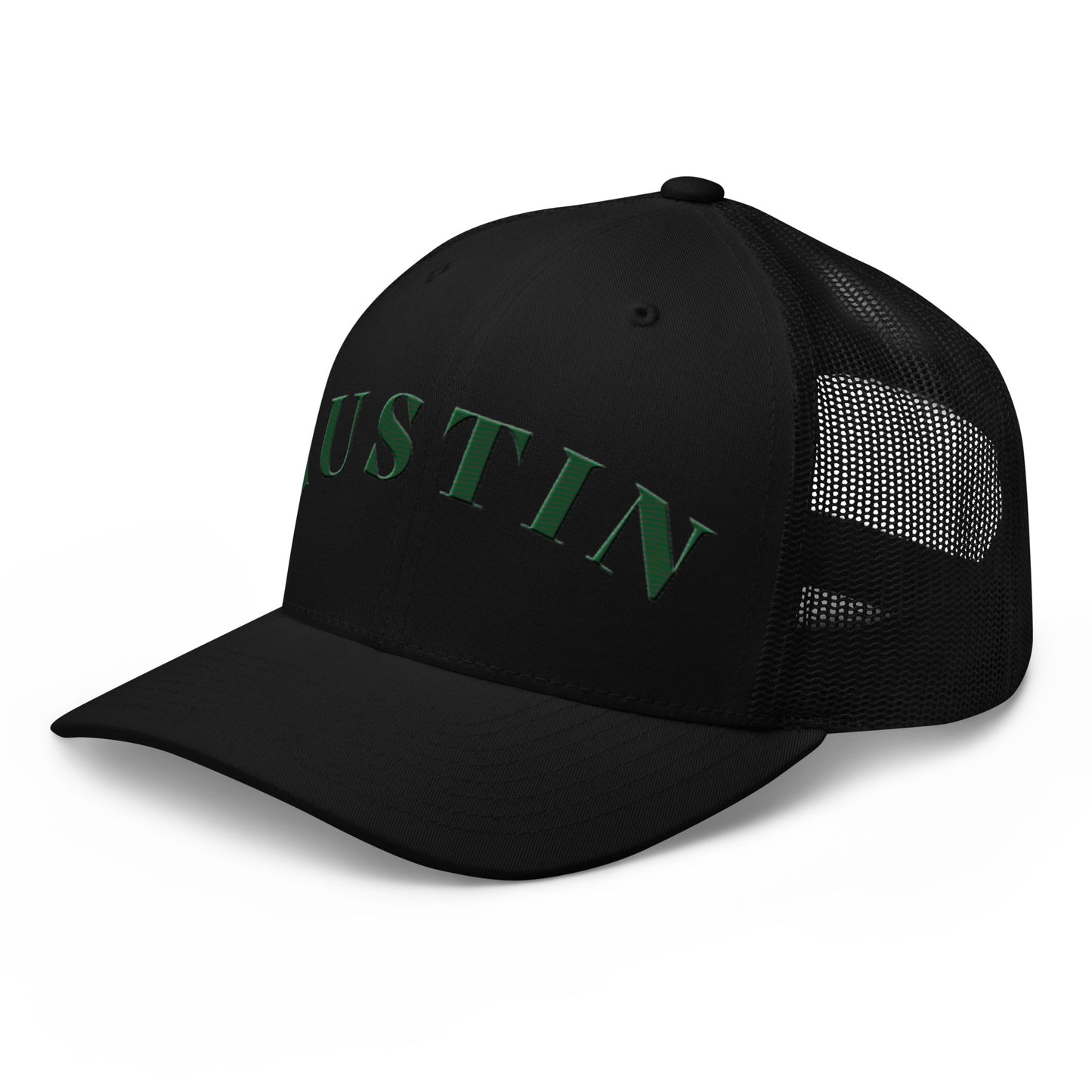 Austin Trucker Hat Black | Green