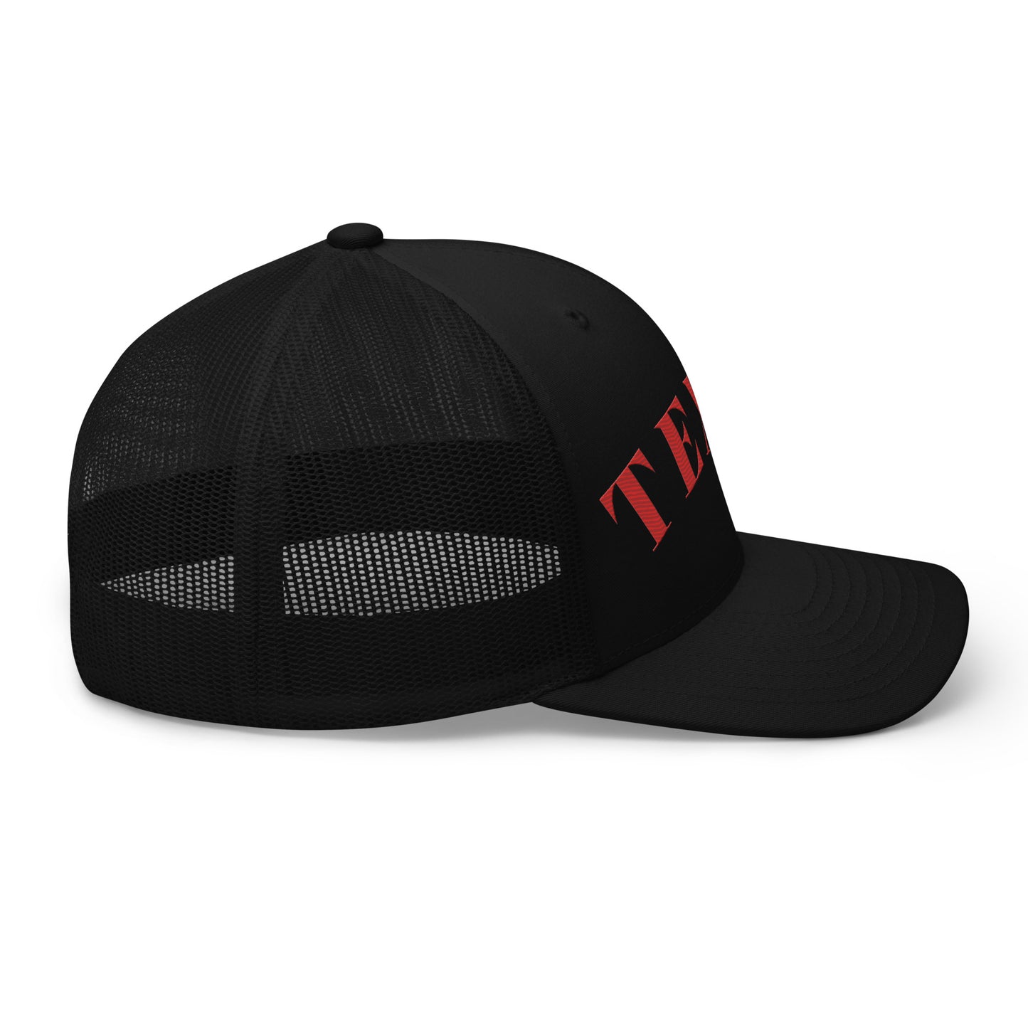 Texas Trucker Hat Black | Red