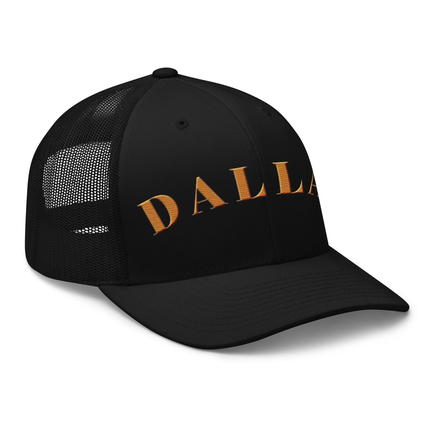 Dallas Trucker Hat Black | Orange