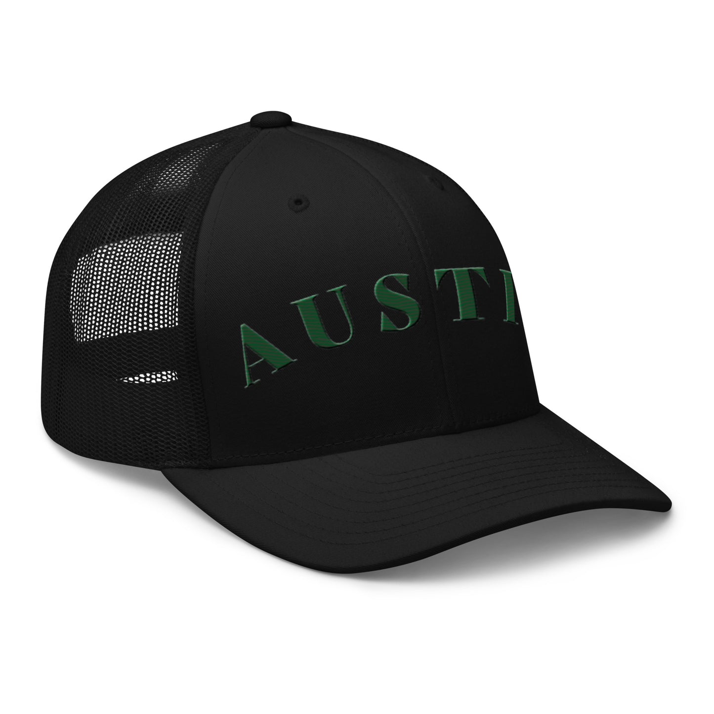 Austin Trucker Hat Black | Green