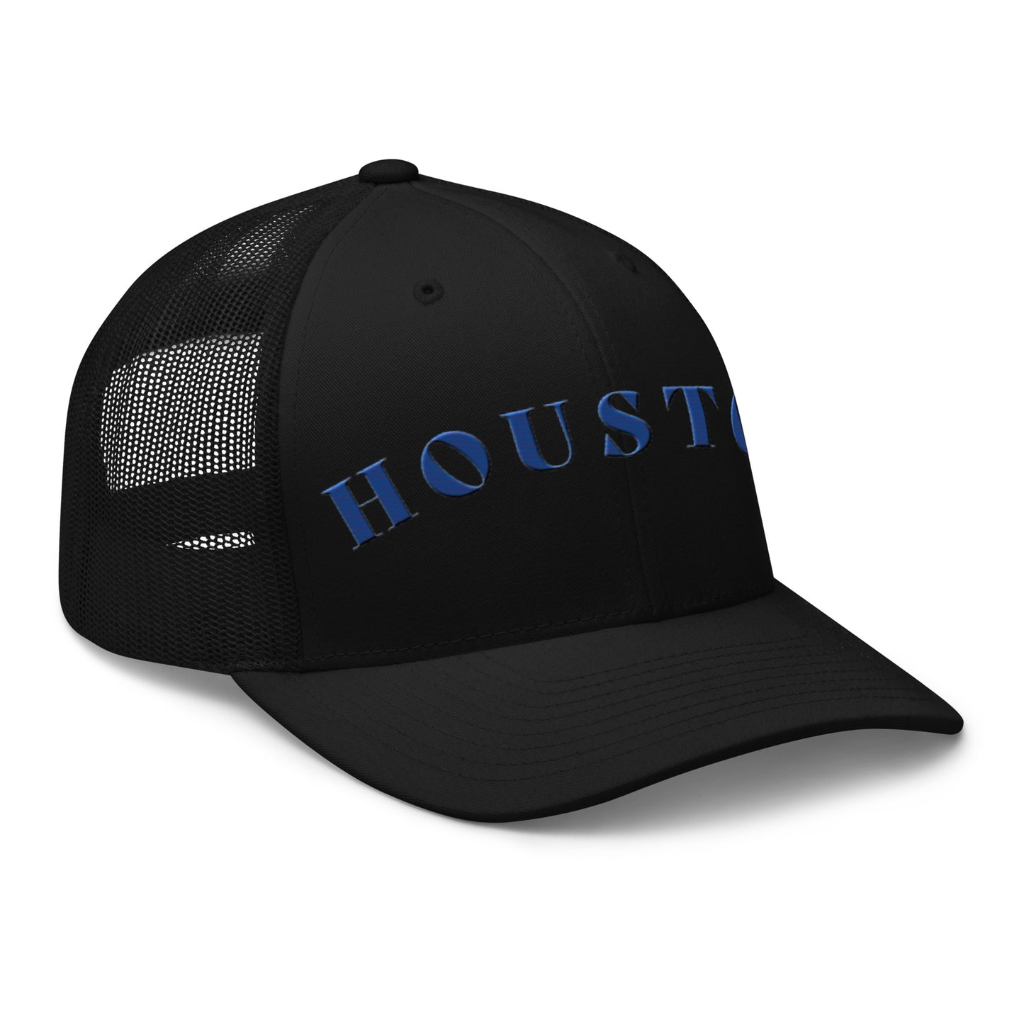 Houston Trucker Hat Black | Blue