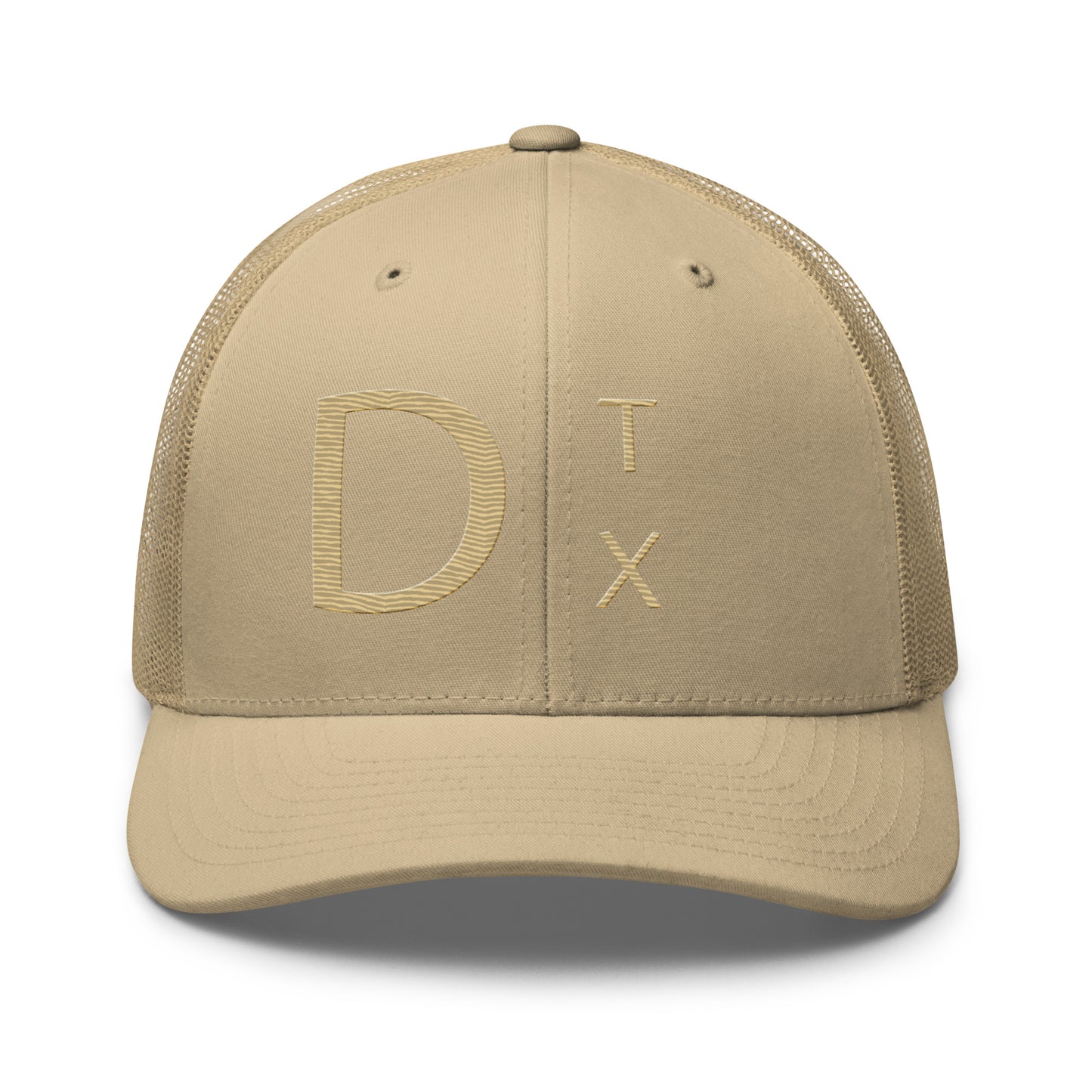 Dallas Abbreviation "Dtx" Trucker Hat Khaki | Khaki