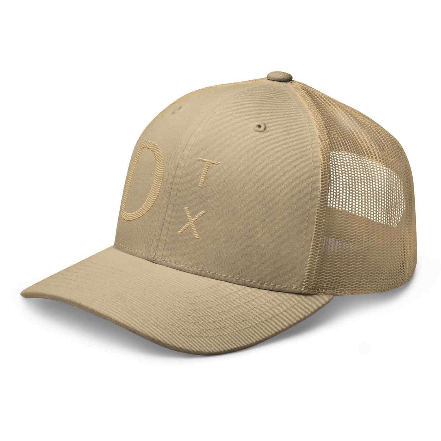 Dallas Abbreviation "Dtx" Trucker Hat Khaki | Khaki