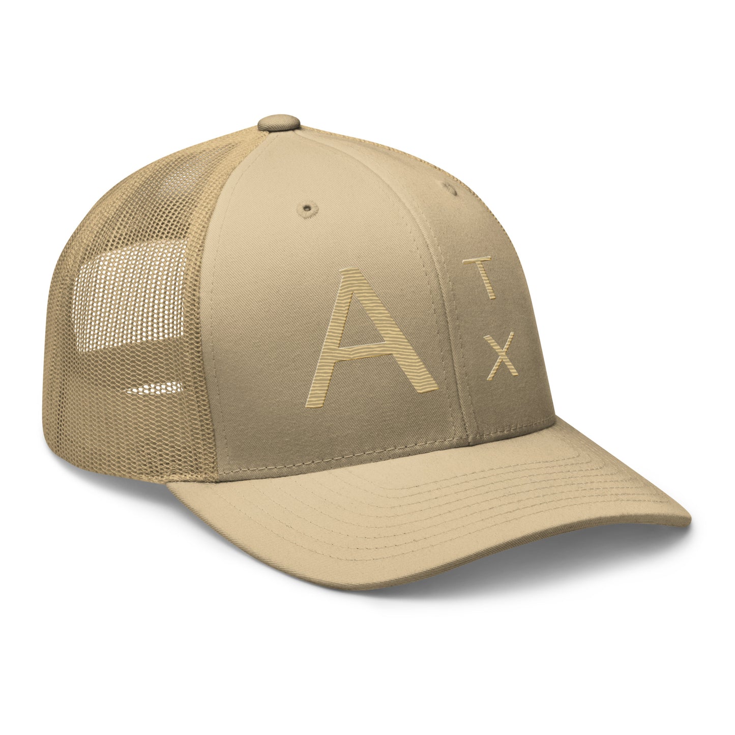 Austin Abbreviation "Atx" Trucker Hat Khaki | Khaki