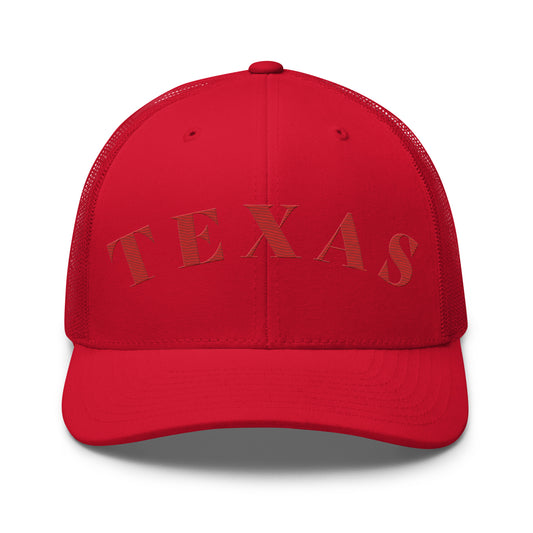 Texas Trucker Hat Red | Red