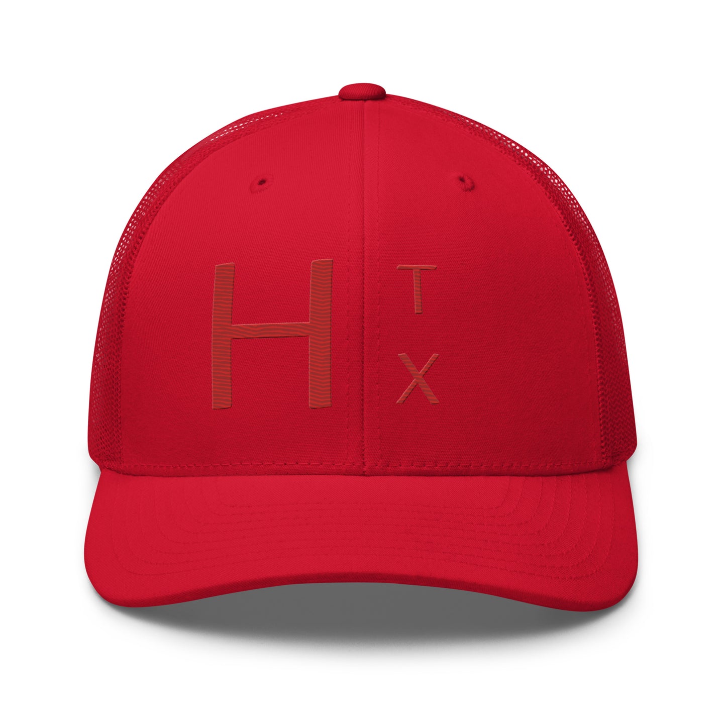 Houston Abbreviation "Htx" Trucker Hat Red | Red