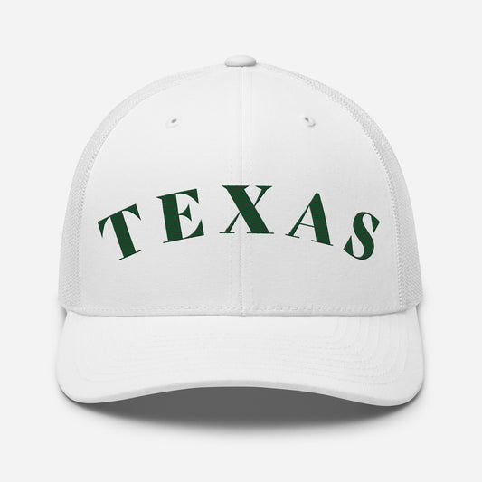 Texas Trucker Hat White | Green