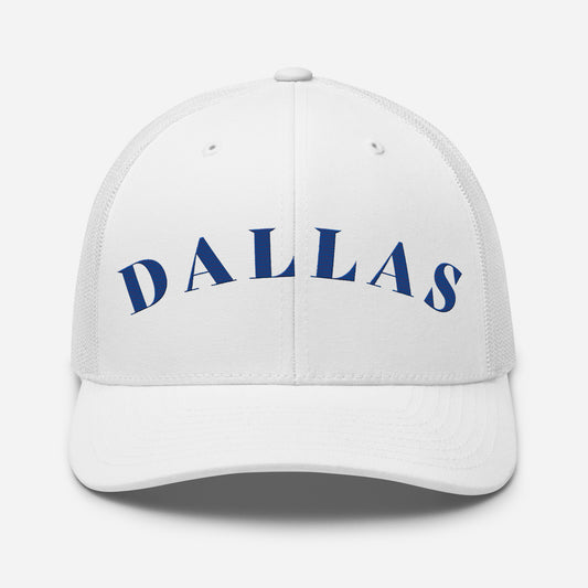 Dallas Trucker Hat White | Blue