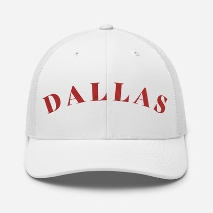 Dallas Trucker Hat White | Red