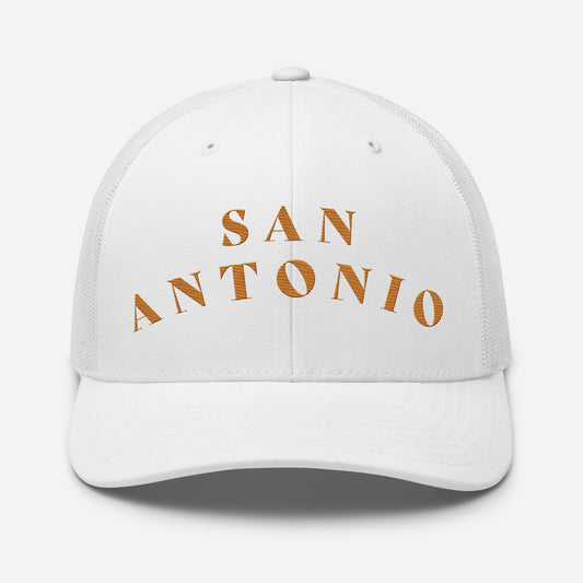 San Antonio Trucker Hat White | Orange