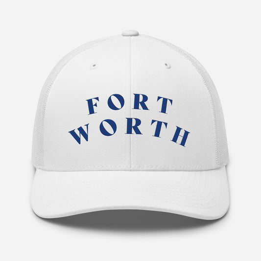 Fort Worth Trucker Hat White | Blue