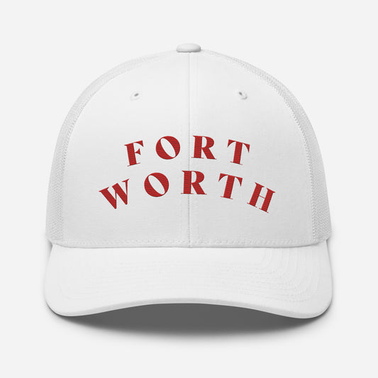 Fort Worth Trucker Hat White | Red