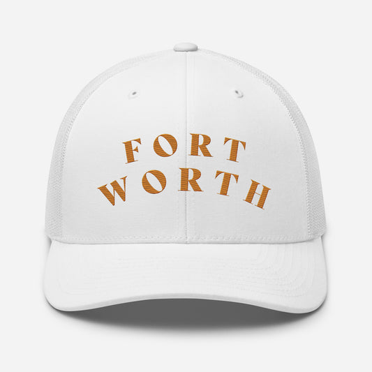 Fort Worth Trucker Hat White | Orange