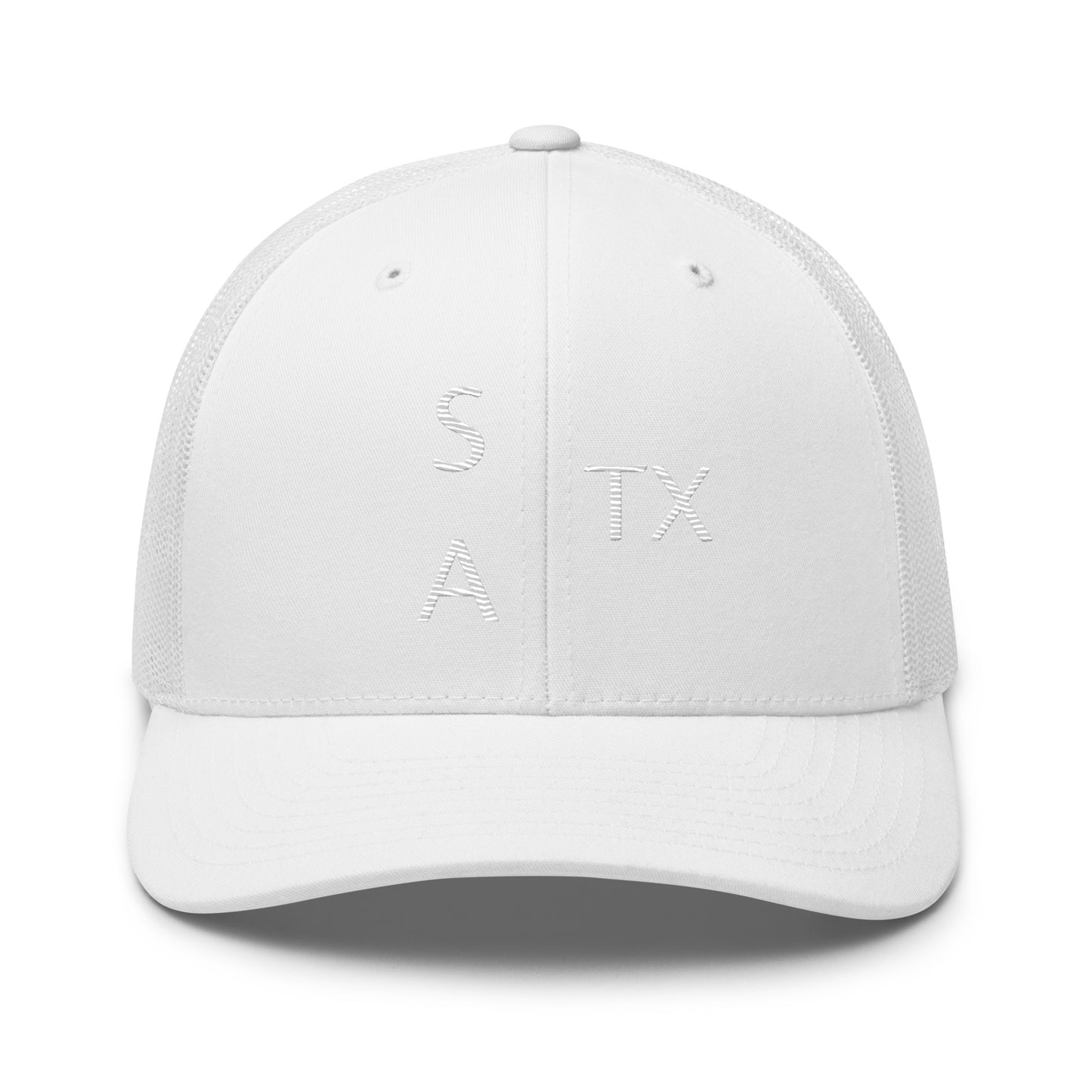 San Antonio Abbreviation "SAtx" Hat White | White