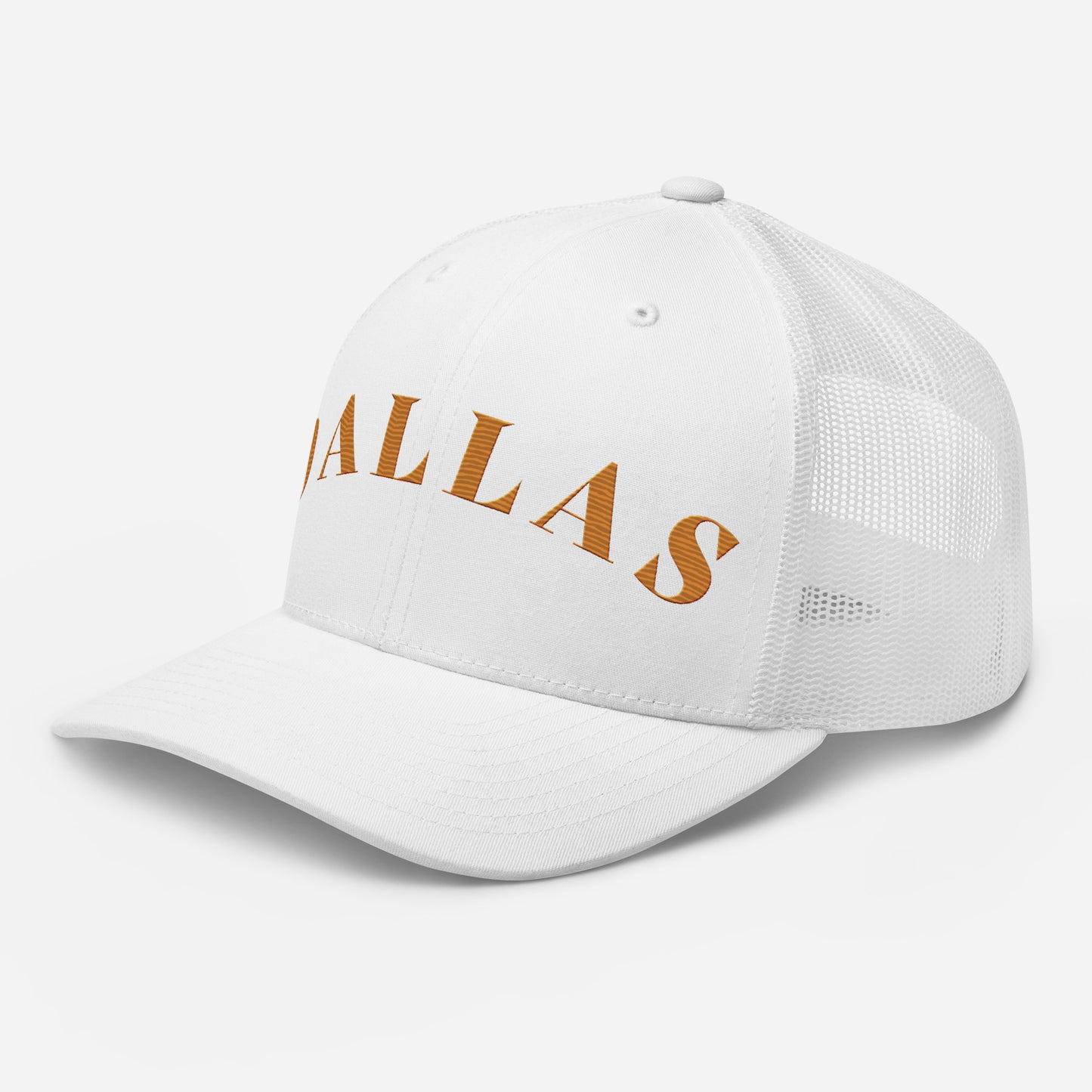 Dallas Trucker Hat White | Orange