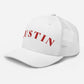 Austin Trucker Hat White | Red