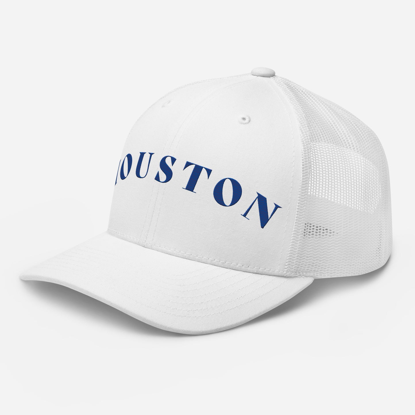 Houston Trucker Hat White | Blue