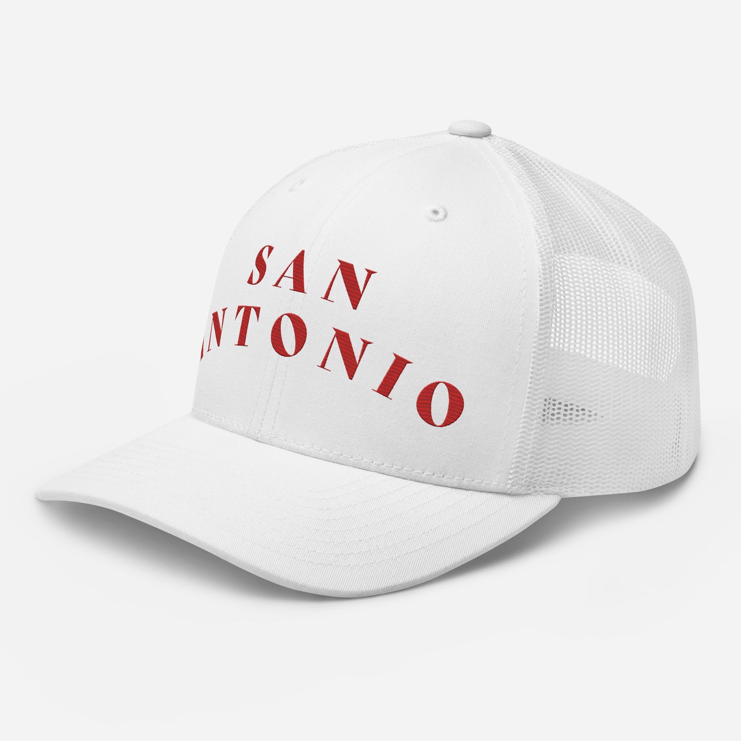 San Antonio Trucker Hat White | Red