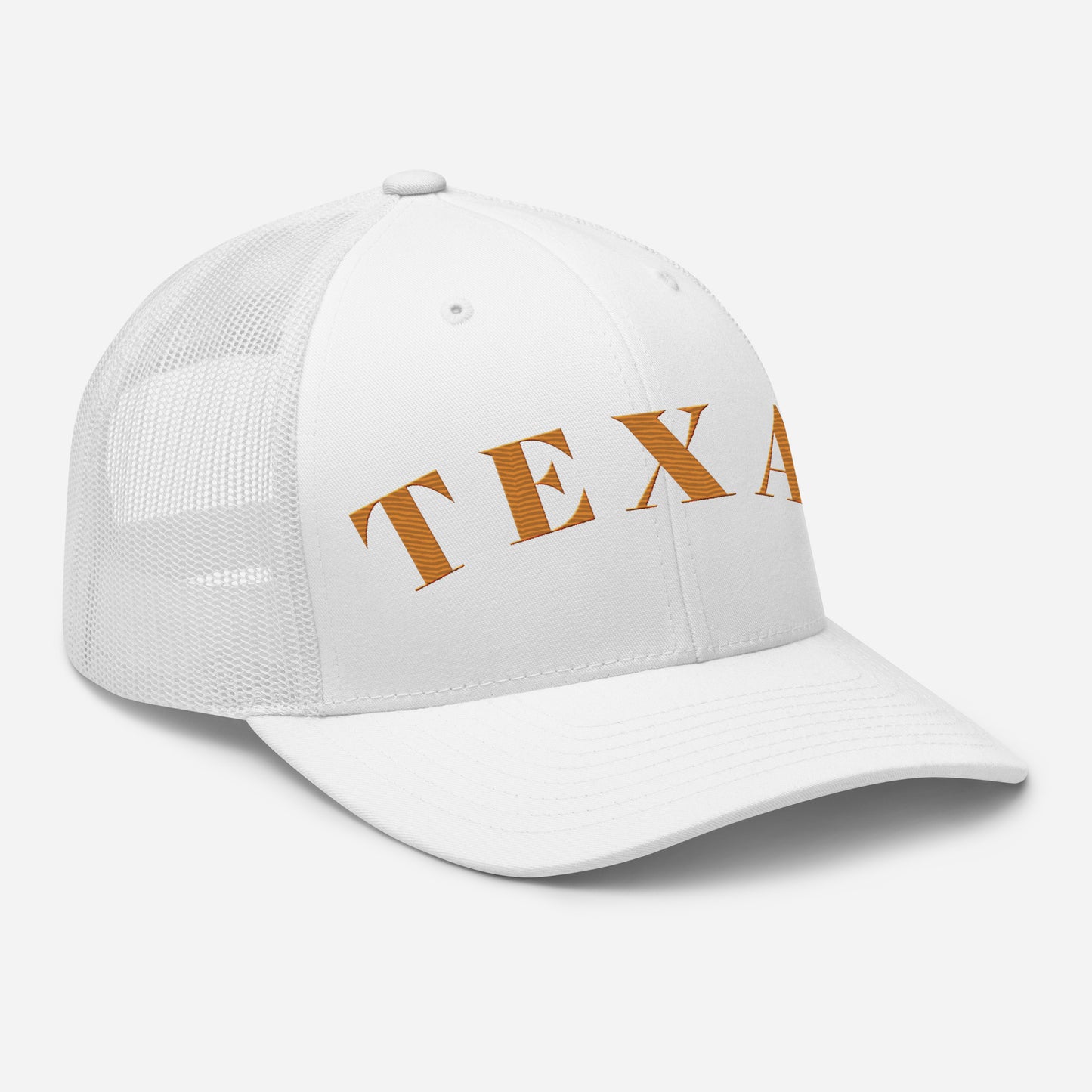 Texas Trucker Hat White | Orange