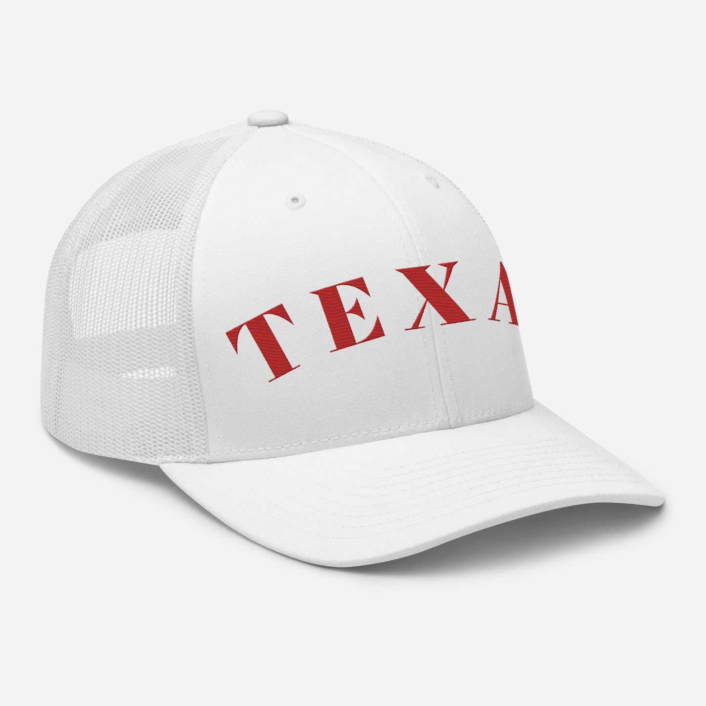 Texas Trucker Hat White | Red