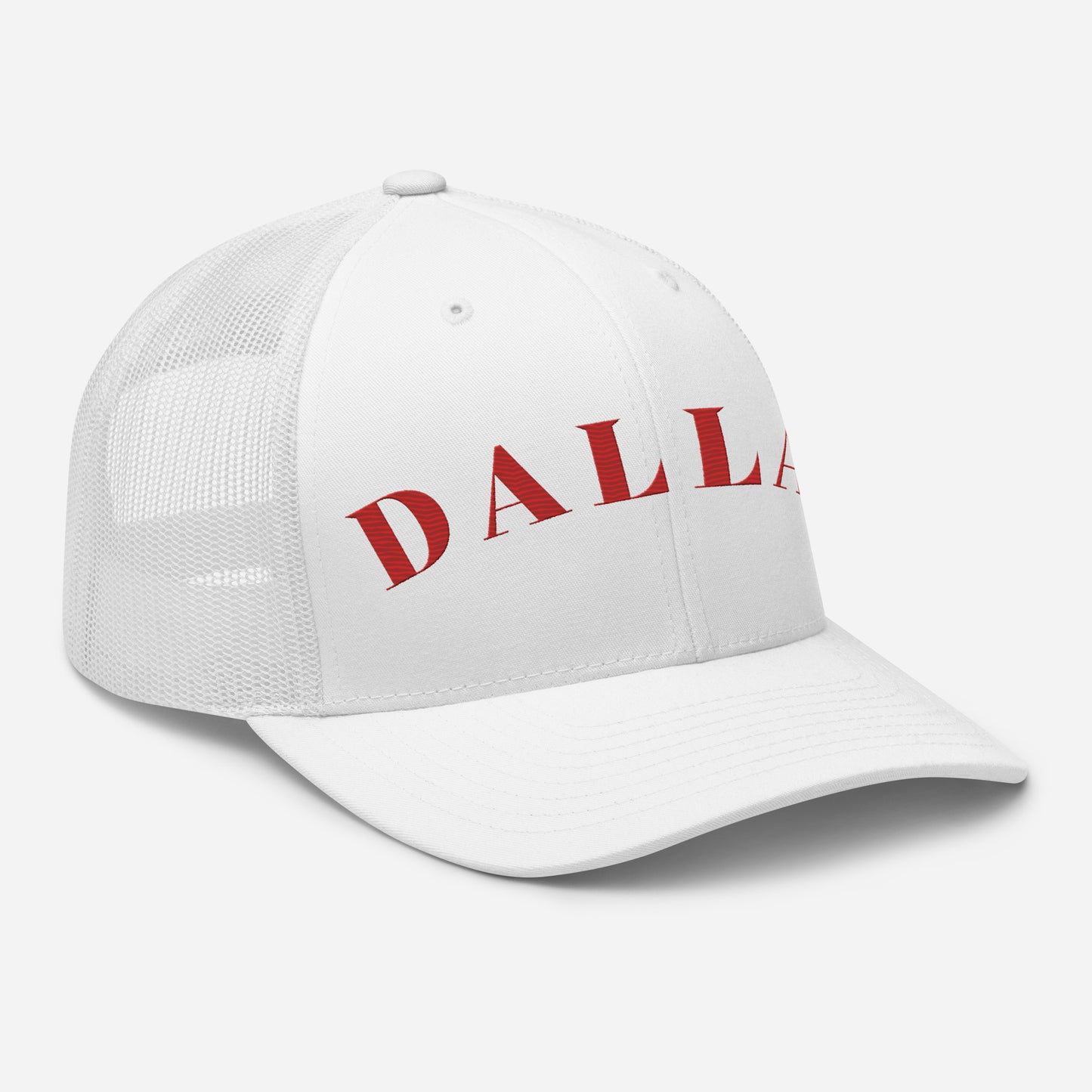 Dallas Trucker Hat White | Red