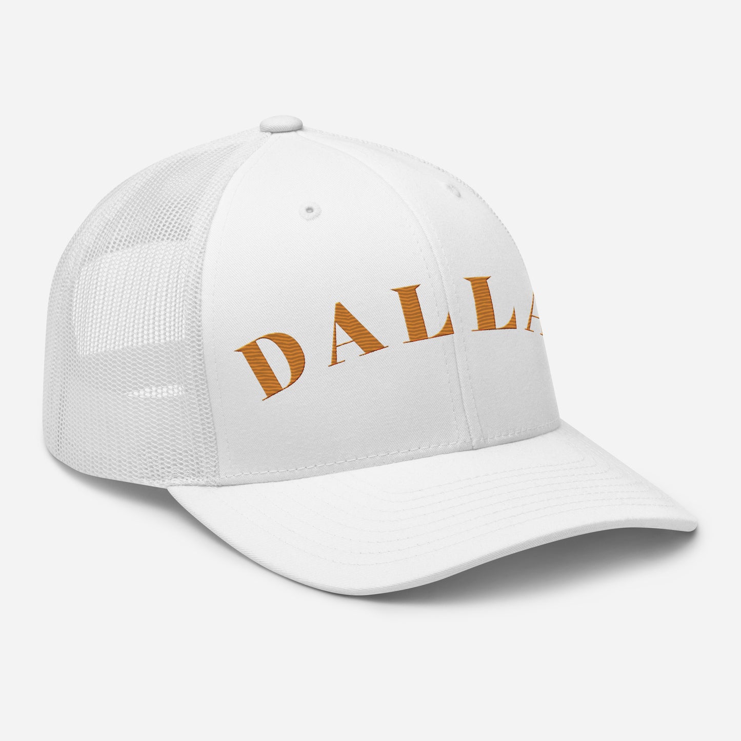 Dallas Trucker Hat White | Orange