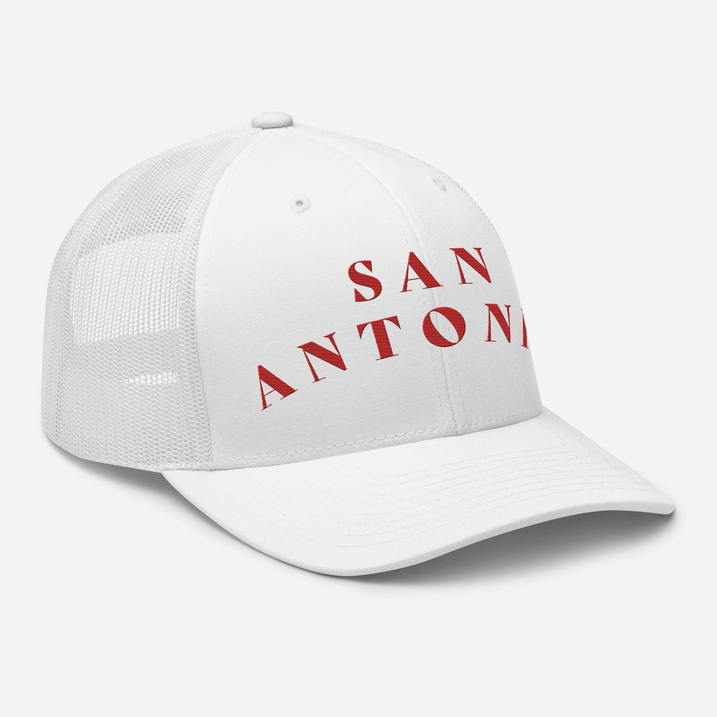 San Antonio Trucker Hat White | Red