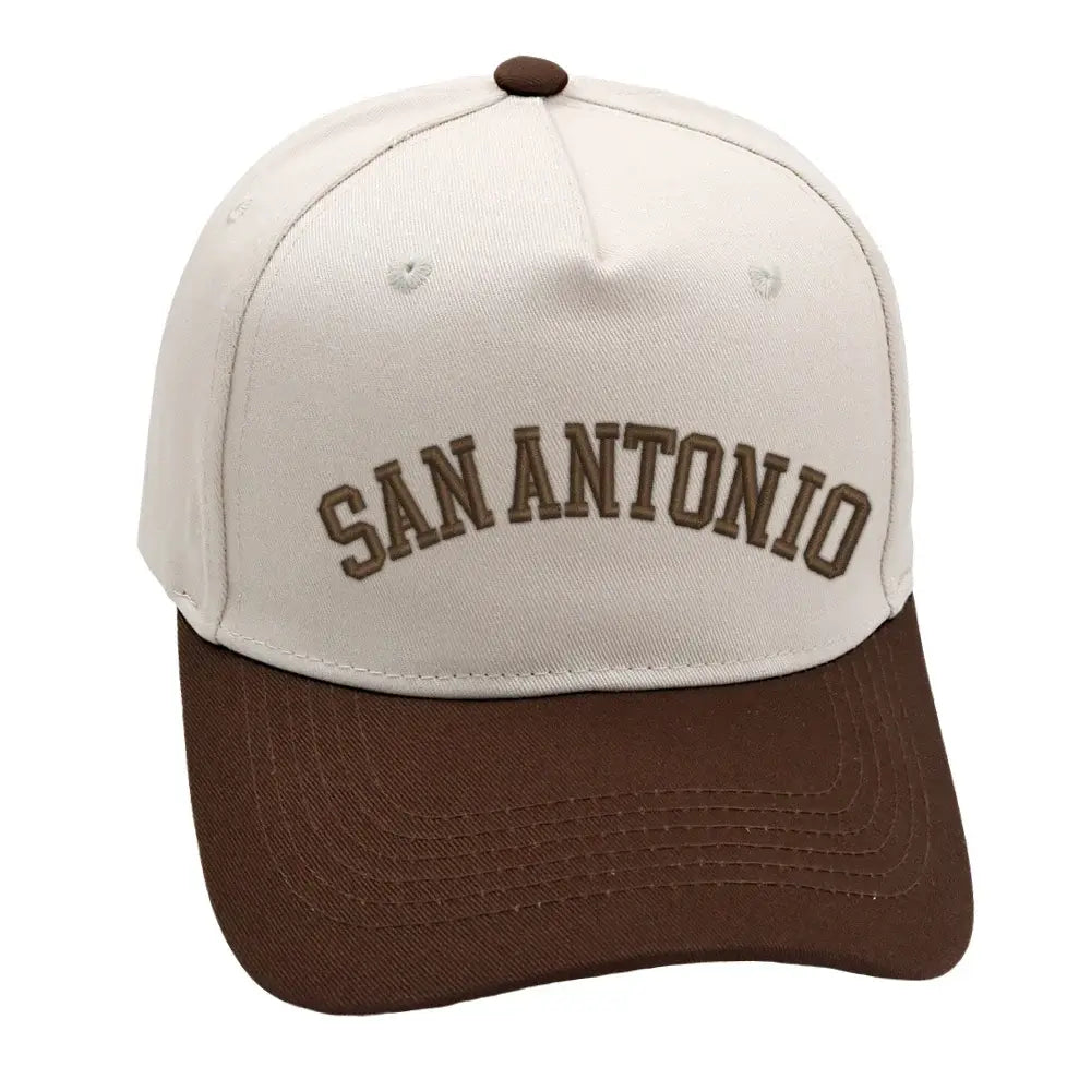 San Antonio Hat Espresso, unisex adjustable cap with premium 3D embroidery and classic design.