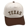 Texas Hat Espresso with premium 3D embroidery, unisex design, adjustable fit, available in classic style.