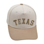 Khaki Texas hat with premium 3D embroidery, adjustable buckle for a perfect fit, unisex design.
