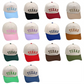 Assorted Texas hats in various colors with 3D embroidery, featuring adjustable straps for a perfect fit.